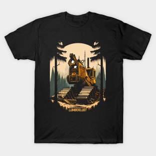 Heavy Equipment, Logging Machines T-Shirt Design T-Shirt